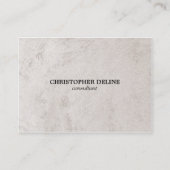 Moderner eleganter Steinberater Visitenkarte (Vorderseite)