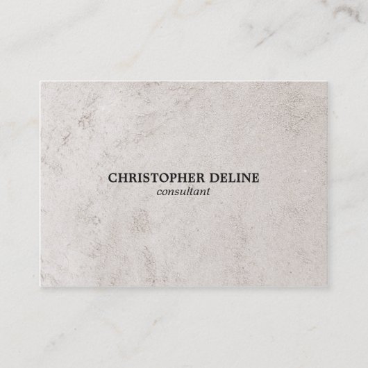 Moderner eleganter Steinberater Visitenkarte (Vorderseite)