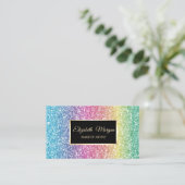 Moderner Eleganter stilvoller Glitzer Ombre Frame Visitenkarte (Stehend Vorderseite)