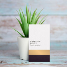 Moderner Eleganter Streifen Beauty Consultant