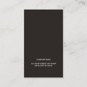 Moderner eleganter Textur White Black Anwalt Visitenkarte (Rückseite)