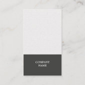 Moderner, eleganter Texturberater White Gray Visitenkarte (Rückseite)
