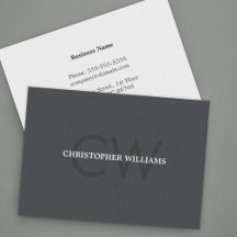 Moderner eleganter Texture Gray Monogram Anwalt