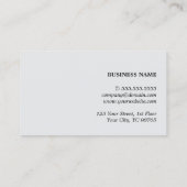 Moderner, eleganter Texturgrau Monogram Consultant Visitenkarte (Rückseite)