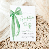 Moderner Eleganter Trendy Stilvoller Green Bow Abs Einladung