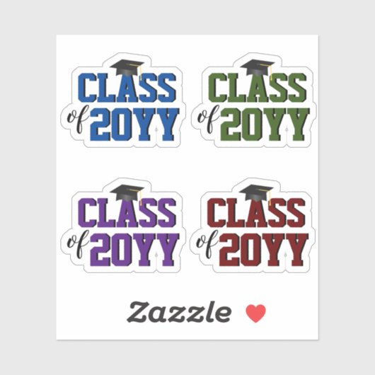 Moderner eleganter Typografie-Abschluss Aufkleber (Blatt)