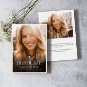 Moderner eleganter Typografie-Foto-Abschluss Ankündigung