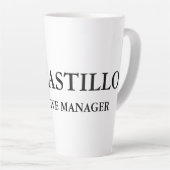 Moderner, eleganter und einfacher White Manager Milchtasse (Rechte Ecke)