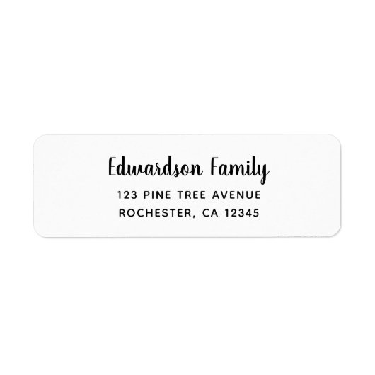 Moderner, eleganter und handgeschriebener Name (Vorne)