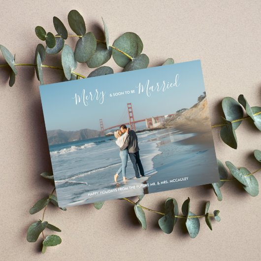 Moderner Eleganter Urlaub Save the Date Postkarte