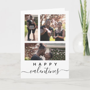 Moderner, eleganter Valentinstag für Fotosammlunge Karte