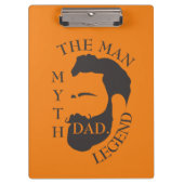 Moderner Eleganter Vater Vatertag Klemmbrett (Vorderseite)