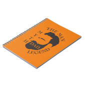 Moderner Eleganter Vater Vatertag Notizblock (Linke Seite)