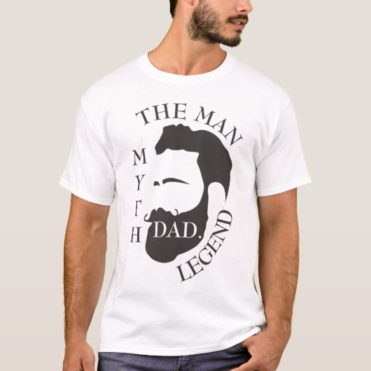 Moderner Eleganter Vater Vatertag T-Shirt (Vorderseite)