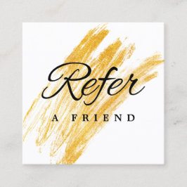 Moderner Eleganter Wave Glitzer Empfehlungskarte