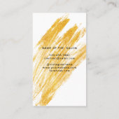 Moderner Eleganter Wave Glitzer Terminkarte (Rückseite)