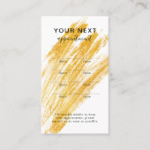 Moderner Eleganter Wave Glitzer Terminkarte (Vorderseite)