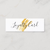 Moderner Eleganter Wave Glitzer Treuekarte (Vorderseite)