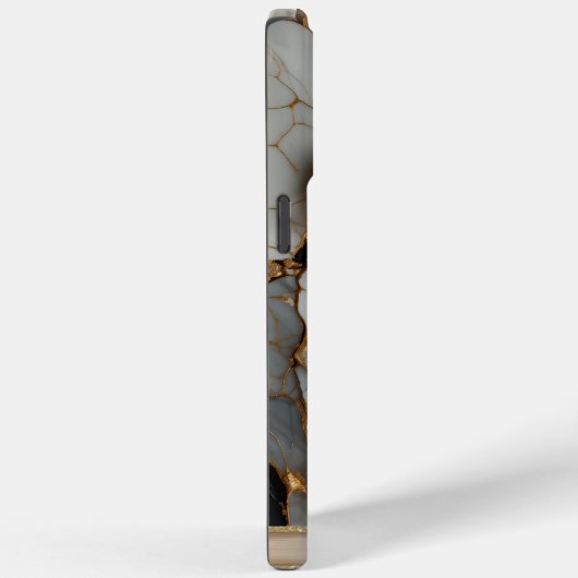 Moderner, eleganter weißer Marmor Case-Mate iPhone Hülle (Rückseite / Rechts)