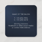 Moderner Eleganter Weißer Schönheitssalon Terminkarte (Rückseite)