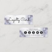 Moderner Eleganter Weißer Schönheitssalon Treuekarte (Vorne/Hinten)