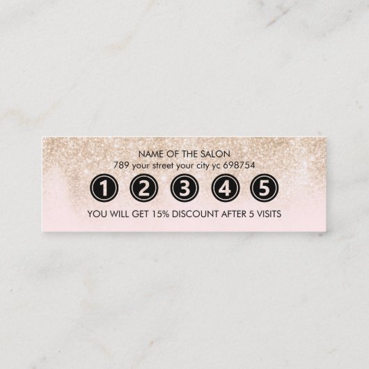 Moderner Eleganter Weißer Schönheitssalon Treuekarte (Rückseite)