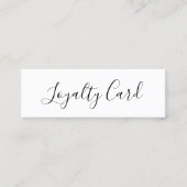 Moderner Eleganter Weißer Schönheitssalon Treuekarte (Vorderseite)