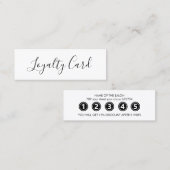 Moderner Eleganter Weißer Schönheitssalon Treuekarte (Vorne/Hinten)