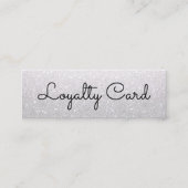 Moderner Eleganter Weißer Schönheitssalon Treuekarte (Vorderseite)