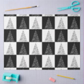 Moderner eleganter weißer Weihnachtsbaum Seidenpapier (Basteln)