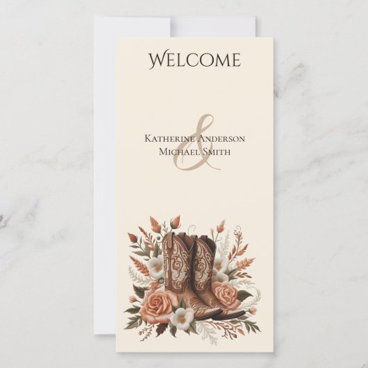 Moderner Eleganter Western - Blume (Vorderseite)