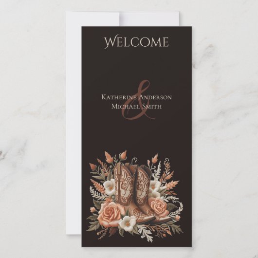 Moderner Eleganter Western - Blume (Vorderseite)