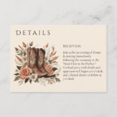 Moderner Eleganter Western - Blume - Einladung (Vorderseite)