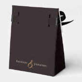 Moderner Eleganter Western - Blume Geschenkschachtel (Rückseite)