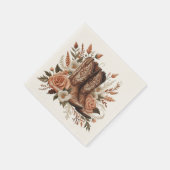 Moderner Eleganter Western - Blume Serviette (Ecke)