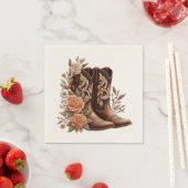 Moderner Eleganter Western - Blume Serviette (Beispiel)