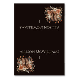 Moderner Eleganter Western - Blume Tischnummer