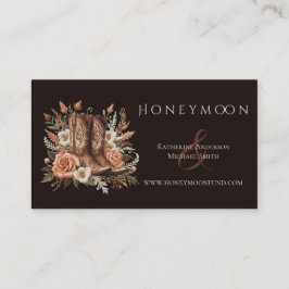 Moderner Eleganter Western - Blume Visitenkarte