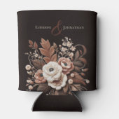 Moderner Eleganter Western - Blumen Dosenkühler (Rückseite)