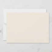 Moderner Eleganter Western - Blumen Einladung (Rückseite)