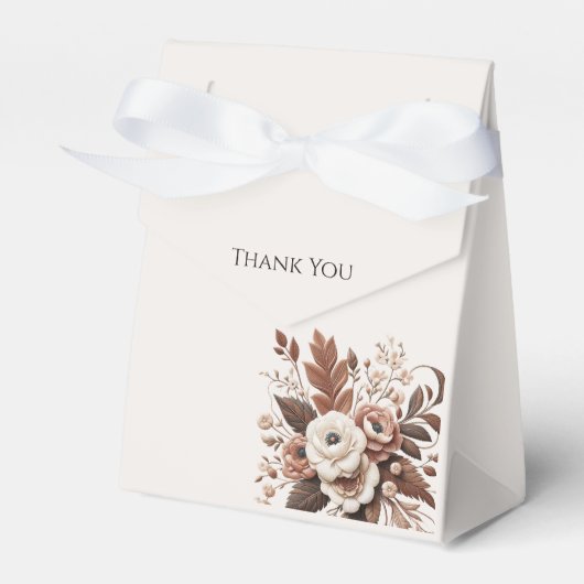 Moderner Eleganter Western - Blumen Geschenkschachtel (Vorderseite)