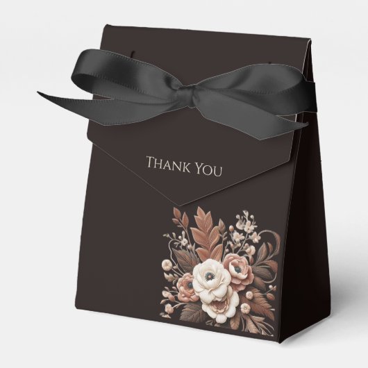 Moderner Eleganter Western - Blumen Geschenkschachtel (Vorderseite)