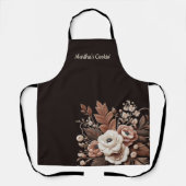 Moderner Eleganter Western - Blumen Schürze (Vorderseite)