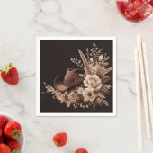 Moderner Eleganter Western - Blumen Serviette (Beispiel)