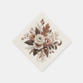 Moderner Eleganter Western - Blumen Serviette (Ecke)