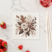 Moderner Eleganter Western - Blumen Serviette (Beispiel)