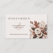 Moderner Eleganter Western - Blumen Visitenkarte (Rückseite)