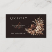 Moderner Eleganter Western - Blumen Visitenkarte (Vorderseite)