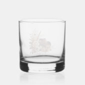 Moderner, eleganter Western - Blumengeschäft C Whiskyglas (Rückseite)