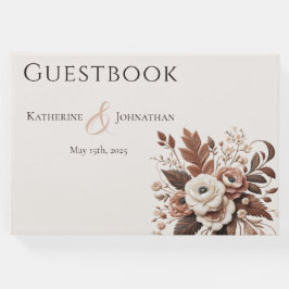 Moderner Eleganter Western - Flora Gästebuch